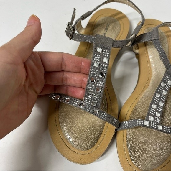 Stuart Weitzman Camia Doraly Crystalized T-Strap Sandal 5 - Picture 10 of 10